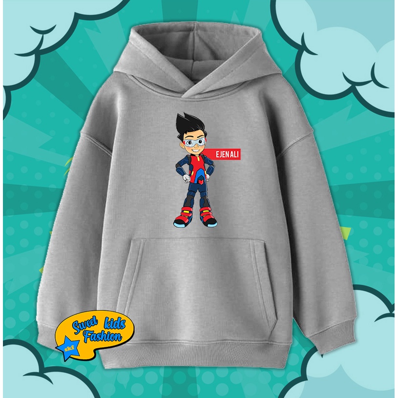 Jaket Hoodie Anak EjenAli Sweater Anak Ejen Ali