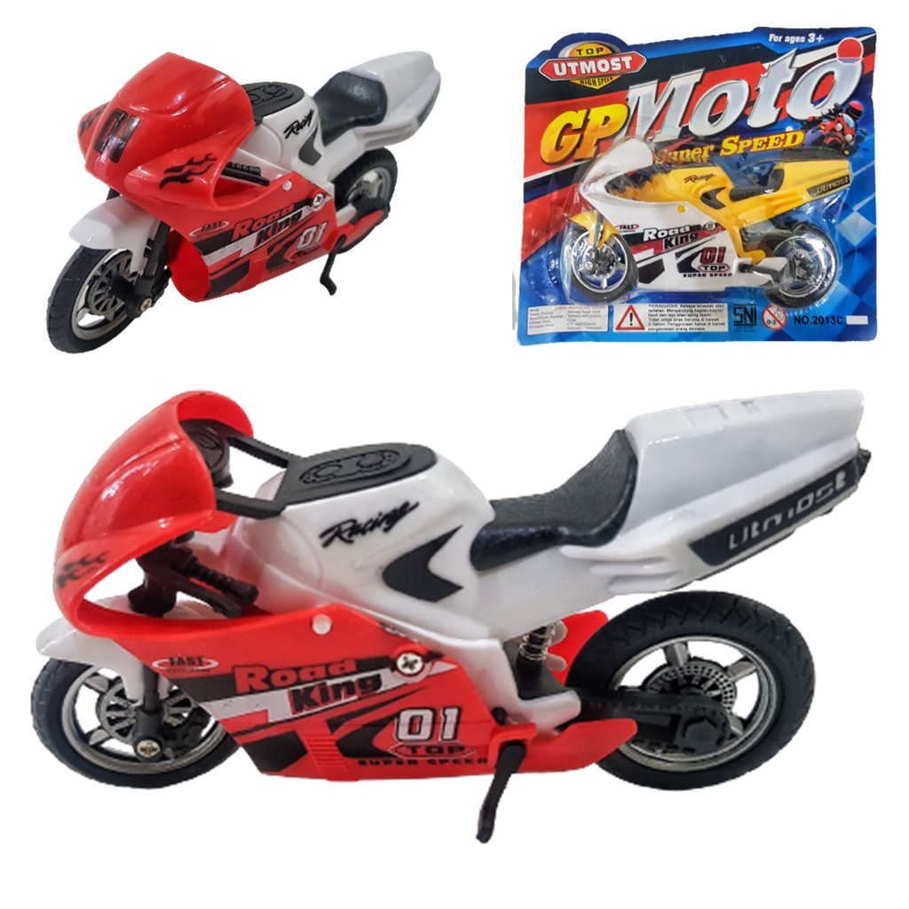 1 Pack Mainan Moto Gp Motor Pull Back Untuk Anak Laki Laki