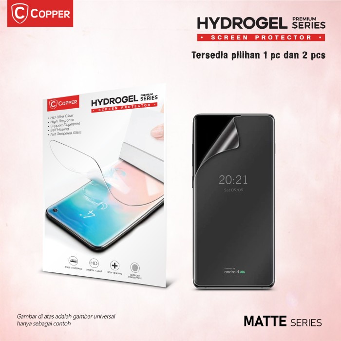 COPPER Matte Readmi Note 5a Prime - Anti Gores Hydrogel