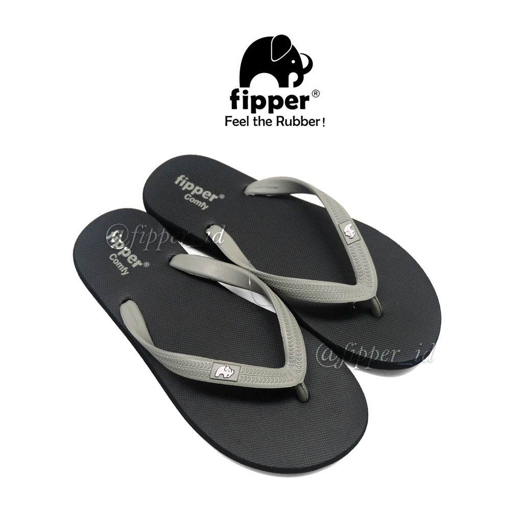 Sandal Fipper Comfy Original for Man/Woman - Black/Green(Schist)