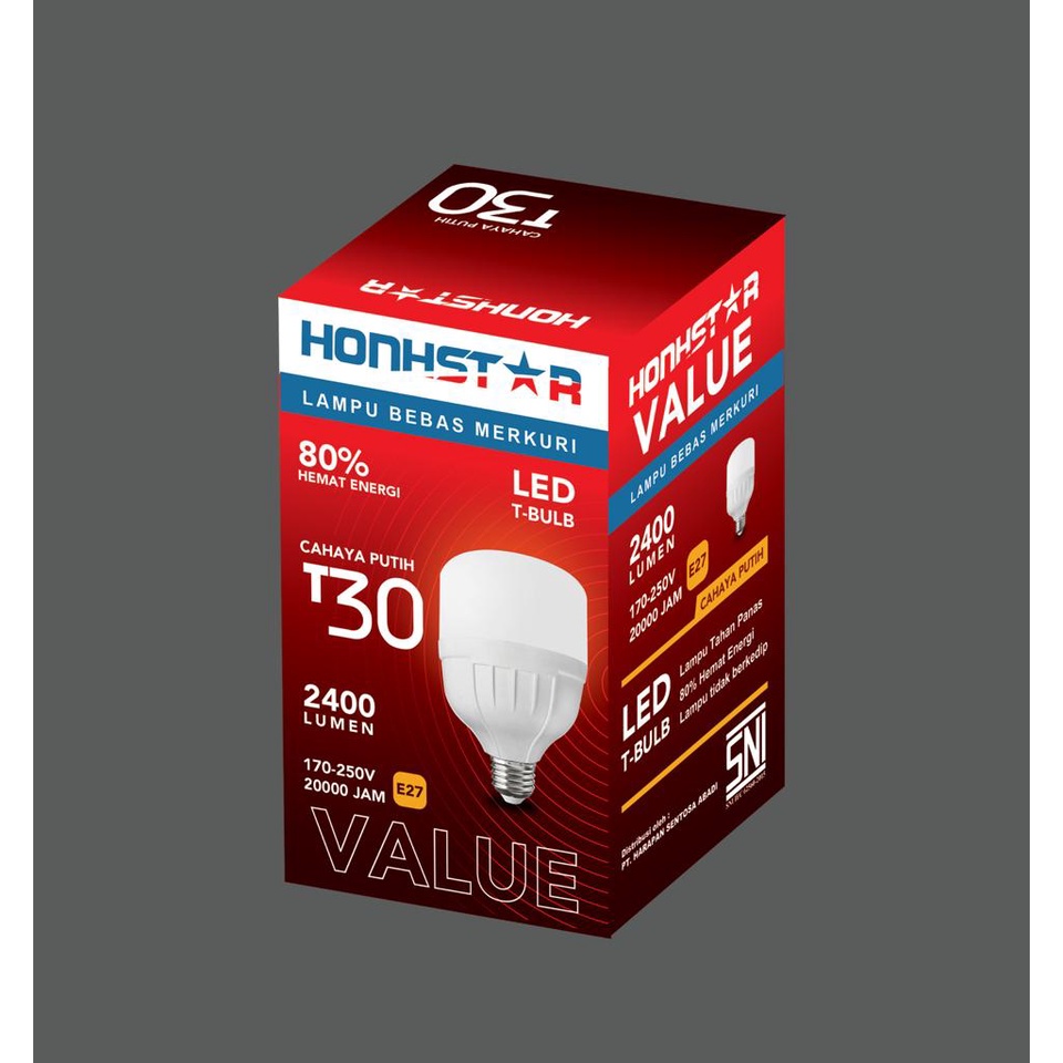 LAMPU LED HONHSTAR KAPSUL 5W 10W 15W 20W 30W 40W