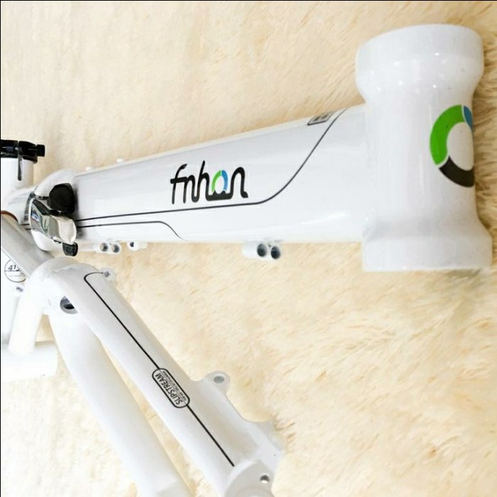 Frame Fork handle post Hp Fnhon Storm putih white Discbrake DB Disc