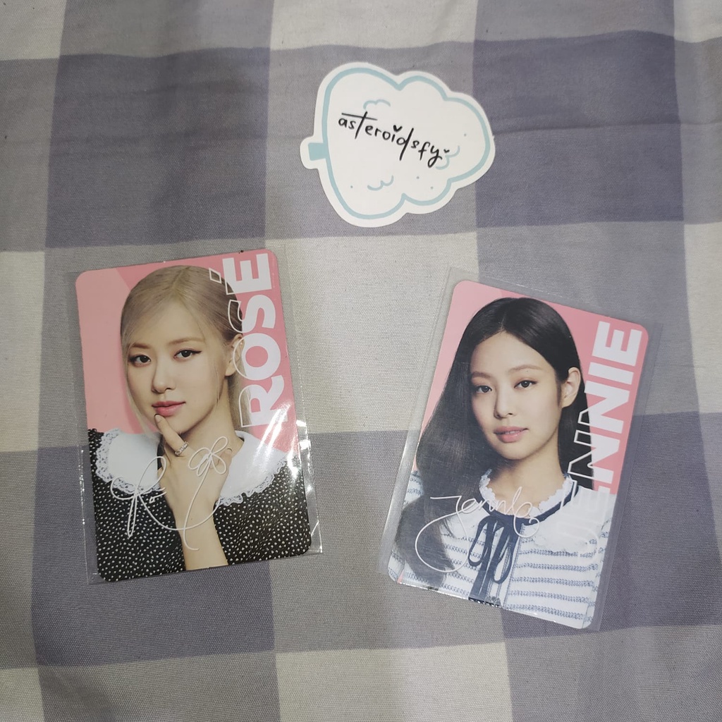 JENNIE ROSE BLACKPINK OREO PC PHOTOCARD OFFICIAL BLACK PINK