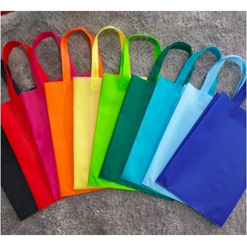 [𝗖𝗘𝗣𝗔𝗧 𝗗𝗔𝗣𝗔𝗧𝗞𝗔𝗡] Kantong Tas Kain belanja untuk souvernir ultah tote bag 25x35x10cm