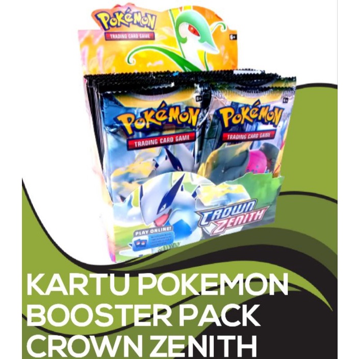 Kartu Pokemon Booster Pack Crown Zenith Original Isi 10 Kartu