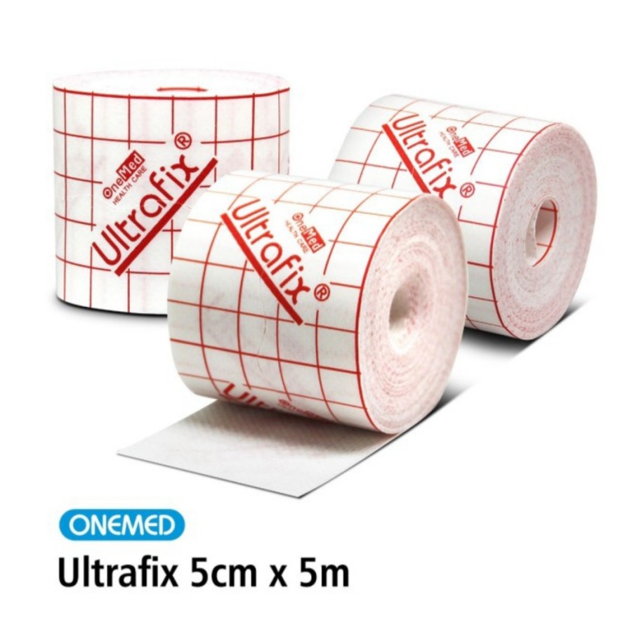 Ultrafix 5cm x 5m Onemed Medical Tapes Non Woven - Plester Luka Non Woven Onemed