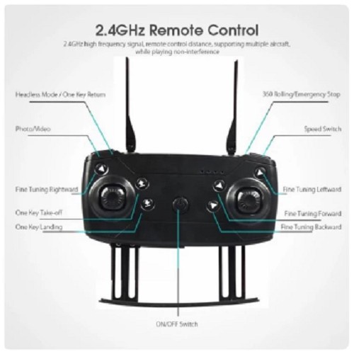 Drone E88 Pro Mini RC 4K UHD Camera WIFI FPV APP Controle