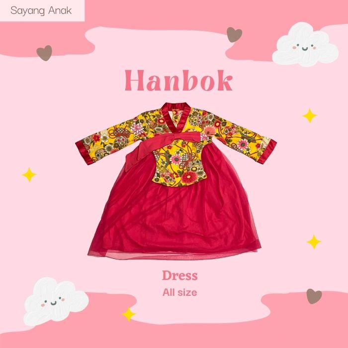 UKURAN 0 TAHUN By MI ANGEL || HANBOK ANAK BAYI PEREMPUAN