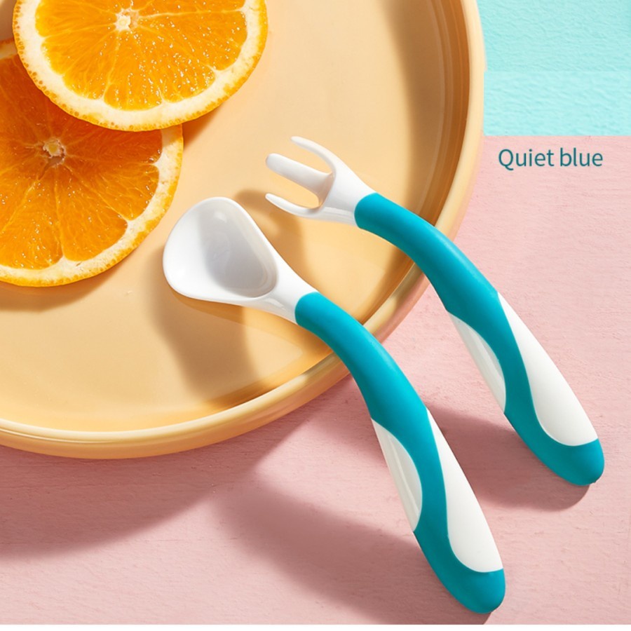 KUB Flexible Training Fork and Spoon Set - Sendok dan Garpu Belajar Anak