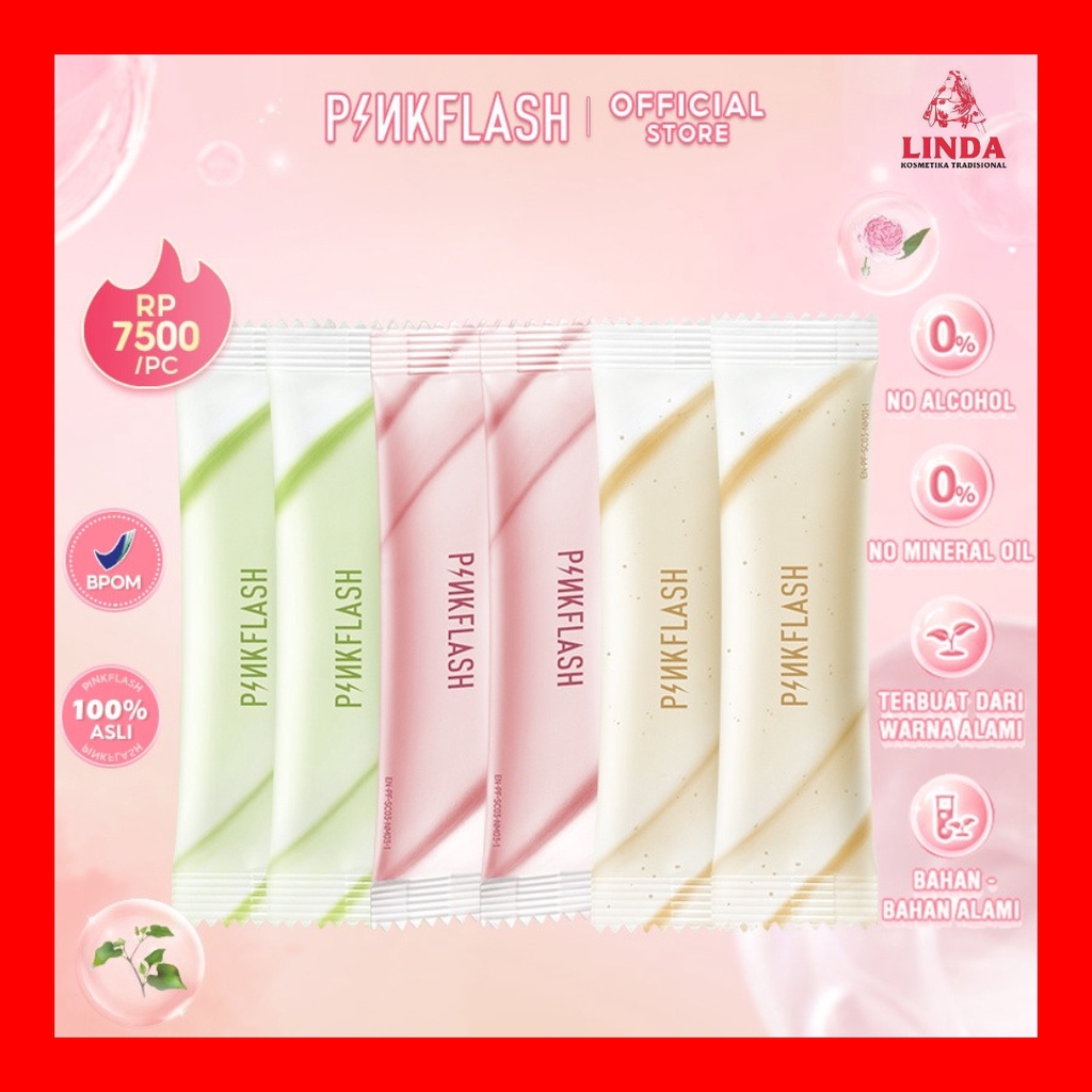 PINKFLASH NATURAL PLANT CLEANSING CLAY MASK PF-SC03 5 GR