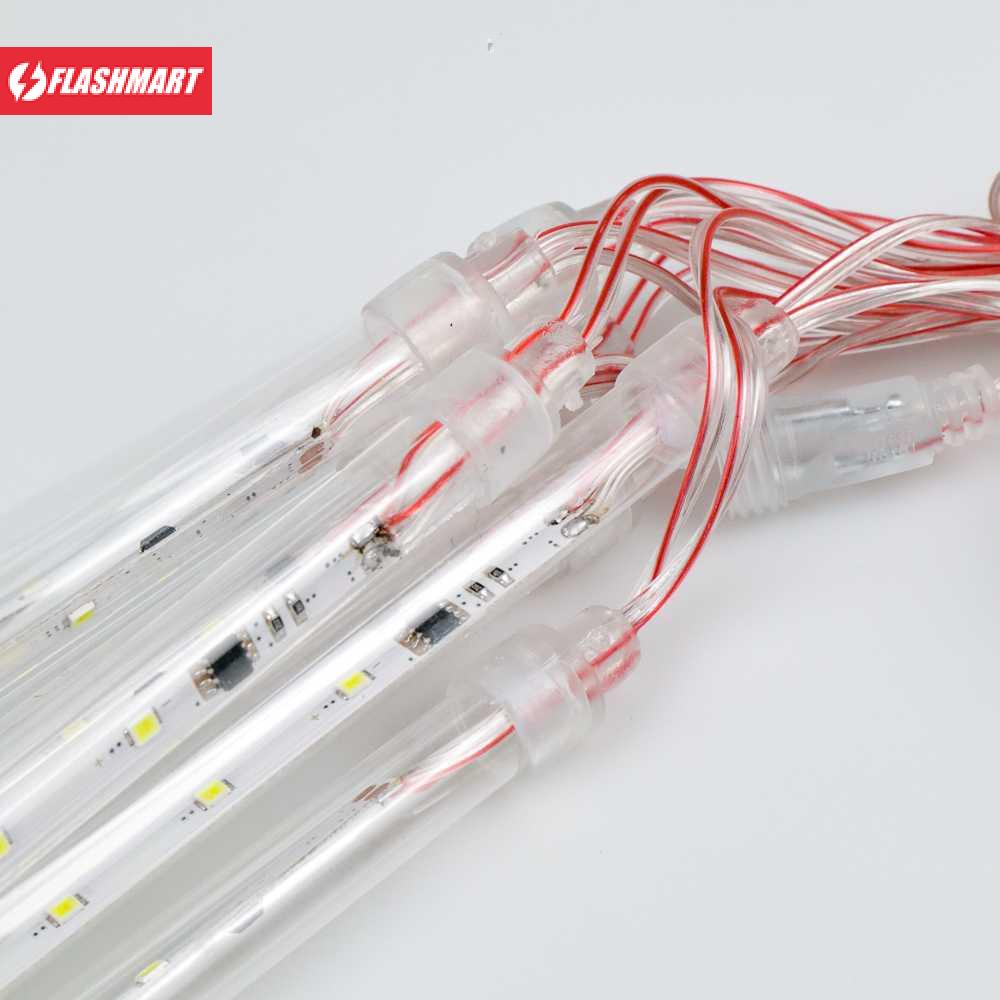 Flashmart Lampu Hias Gantung String Lights Meteor Rain Cool White 30 cm 8PCS