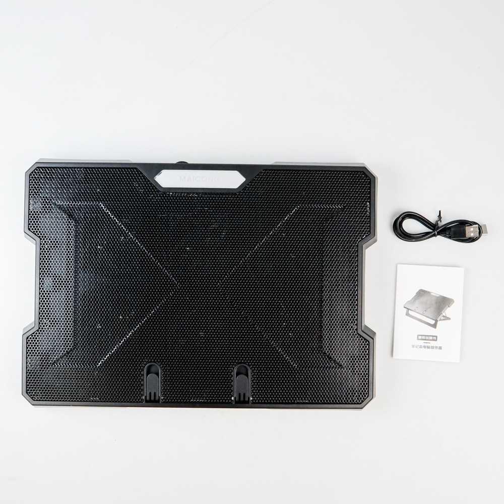 Notebook Cooling Pad Laptop Cooler Base 6 Fan - CR169 - Black