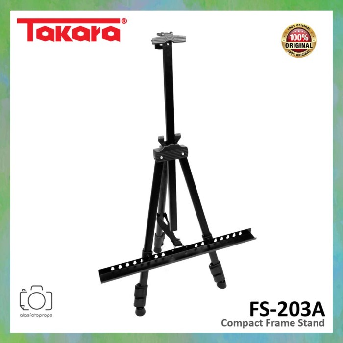 

Terlaris Takara Fs-203A Compact Frame Stand Easel / Tempat Pigura Kanvas