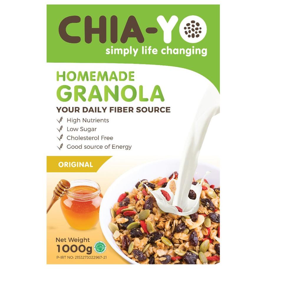 

TERLARIS DAN TERMURAH Chiayo Homemade Granola Original 1kg ,.,.,.,,