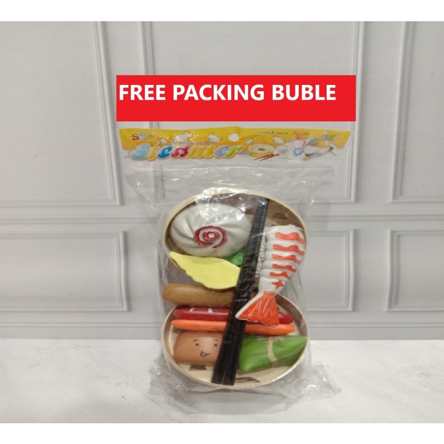 Mainan Masakan Cewek - Dimsum Pretend Set 2 Piring no.SS1593