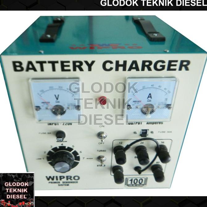 Wipro Charger Aki Mobil Motor 100 A Battery Charger 100 Ahr Cas Aki