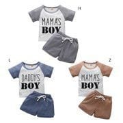 SETELAN ANAK UNISEX MAMA BOY DADDY BOY / SETELAN ANAK CELANA BAJU SET KJ