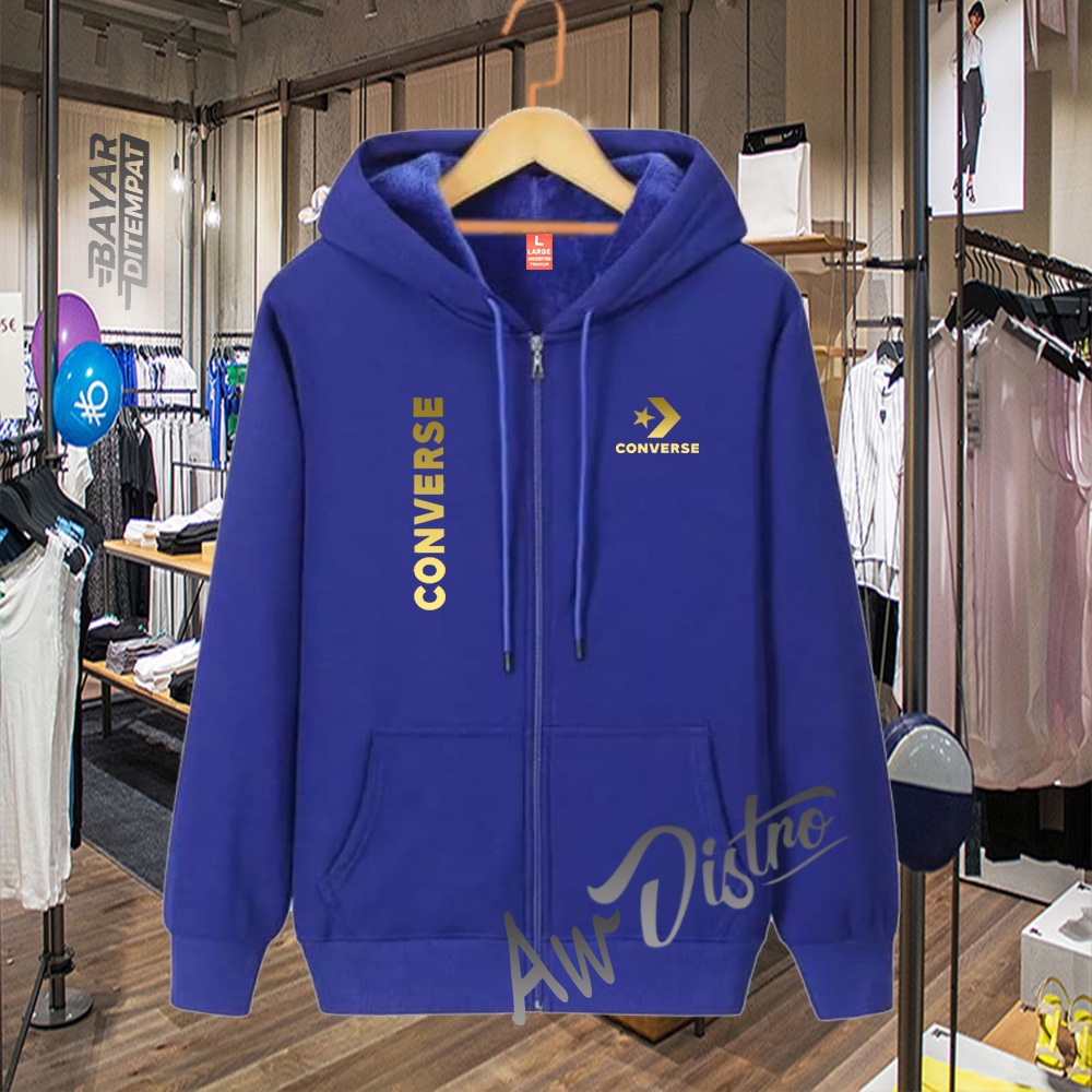 COD Jaket Distro CVS KIRKA Text Gold Premium Quality Sweater Tulisan Jaket Kata-Kata Hoodie Sablon