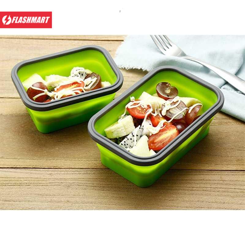 Flashmart Kotak Makan Foldable Healthy Bento Lunch Box Eco Friendly - TN99