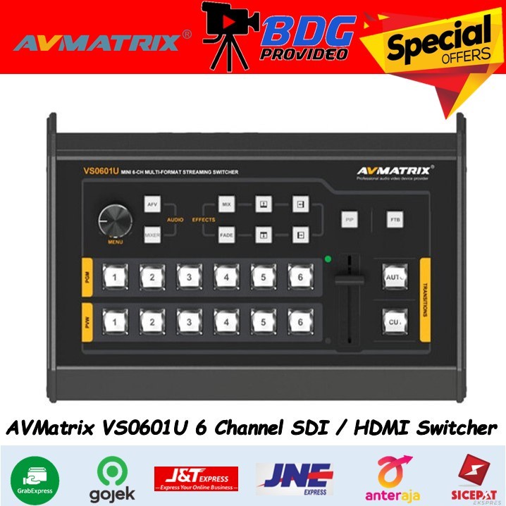 AVMatrix VS0601U 6-Ch/AVMATRIX VS0601U Multi-format Mini Video Switcher