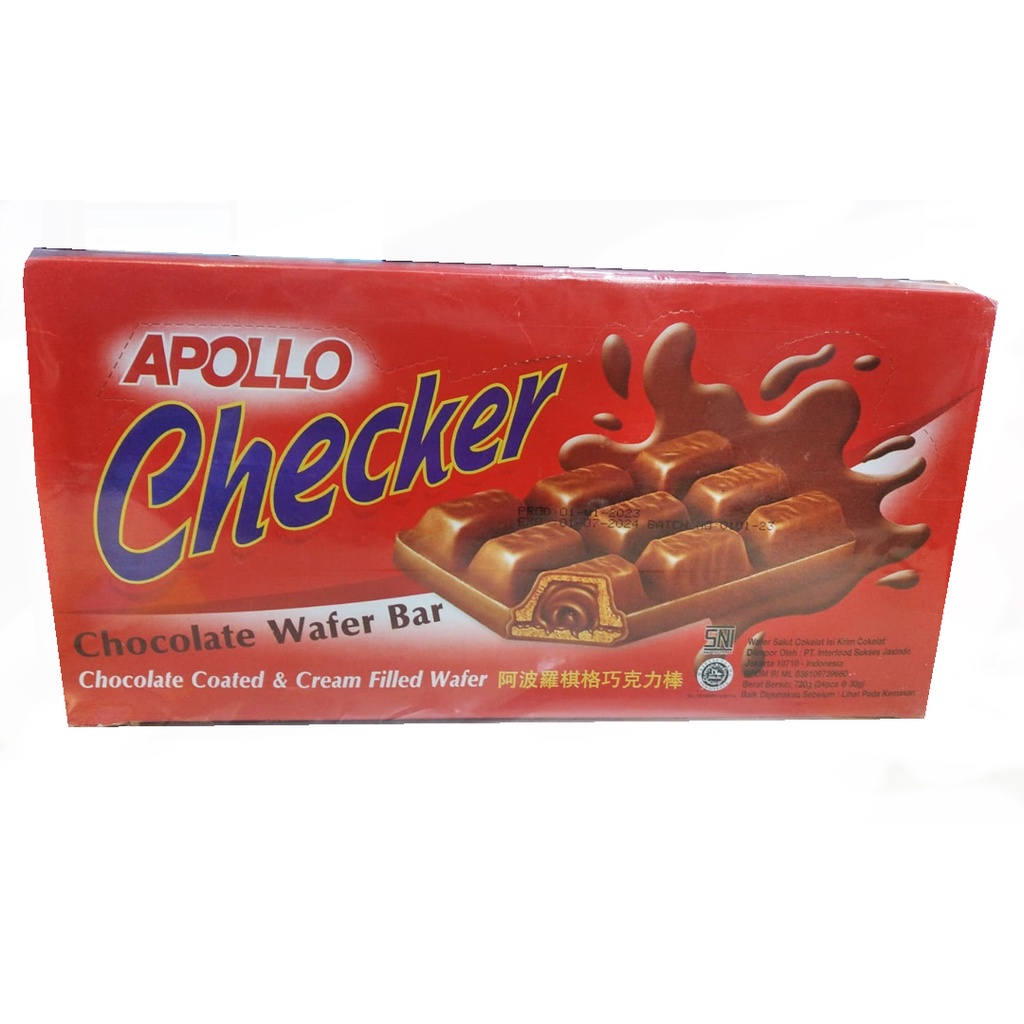 

APOLLO CHECKER CHOCOLATE WAFER BAR 720g