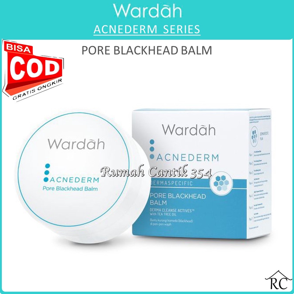 COD - Wardah Acnederm Pore Blackhead Balm 20 g - Pembersih Komedo dengan Tea Tree Oil - RUMAH CANTIK 354