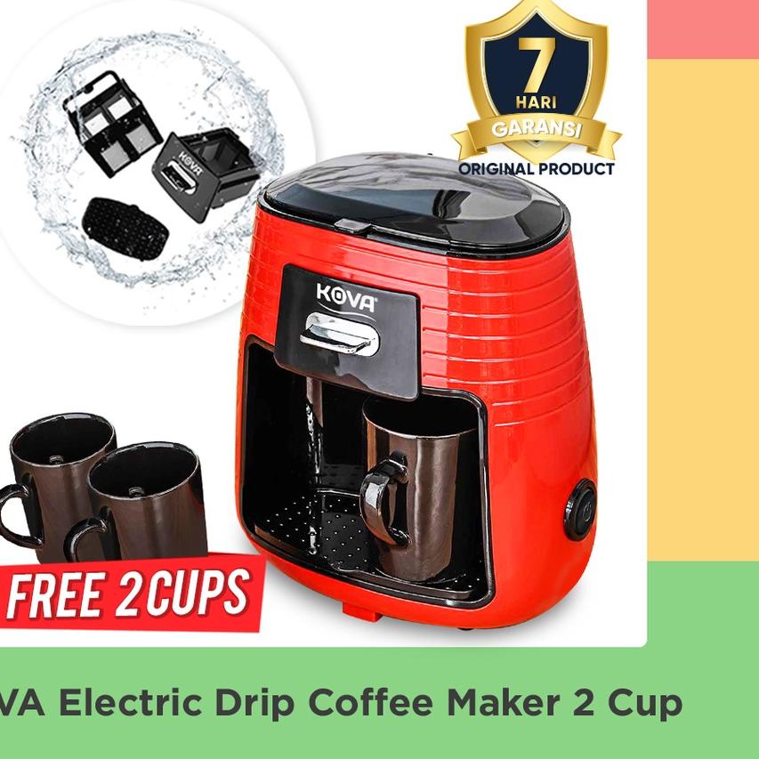 ֍ Kova Double Drip Electric Coffee Maker Mesin Kopi Elektrik Listrik ✶