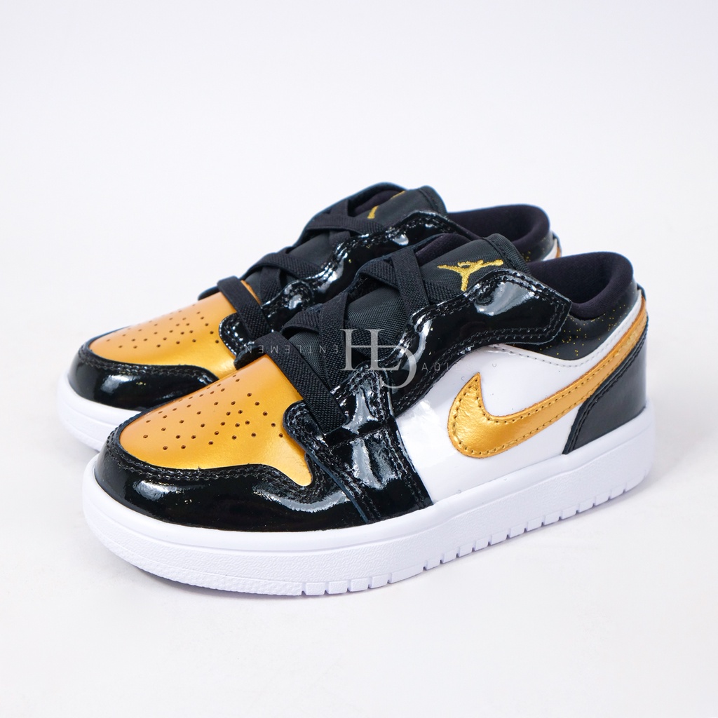 Kids Air Jordan 1 Low Gold Toe (PS) DZ6318-071