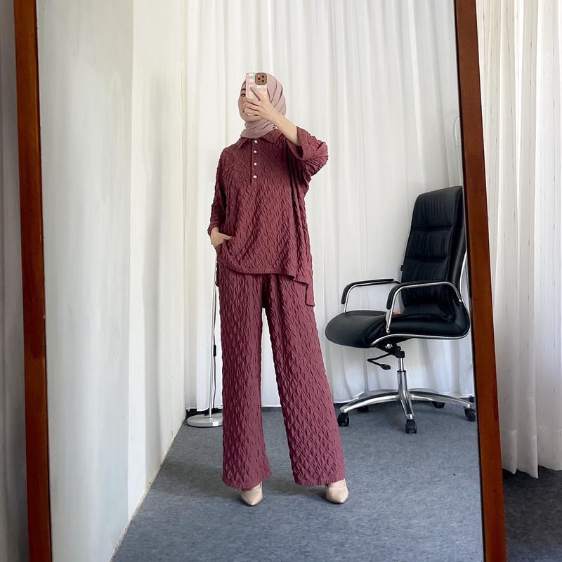 IL - MOZZA SETELAN WANITA BUBLE CRUSH WANITA PREMIUM / ONE SET WANITA HIJABERS