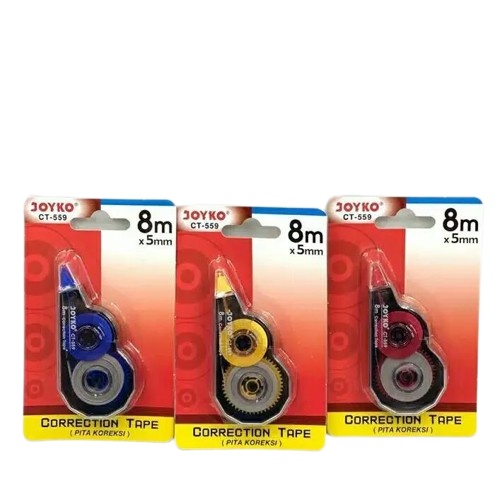 

CORRECTION TAPE JOYKO CT-559 / TIP EX KERTAS JOYKO CT-559 8M