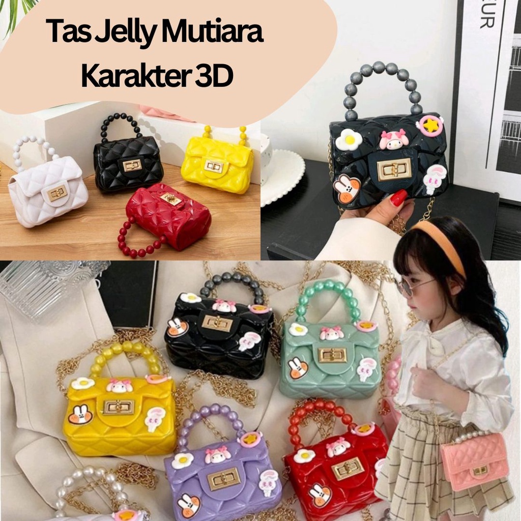 Tas selempang mini / Tas Import Jelly Mini Mutiara / Jelly Bag Mutiara Gaya Korea / Tas pesta / tas 