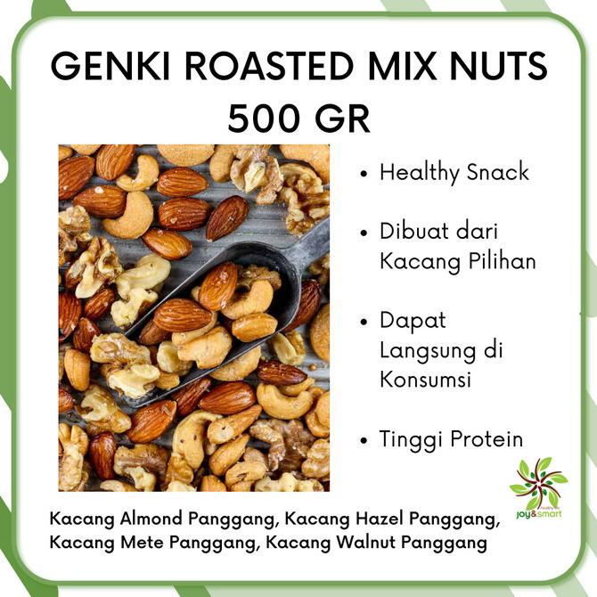

Joy Smart Healthy Genki Roasted Mix Nuts Kacang Campur Panggang 500gr