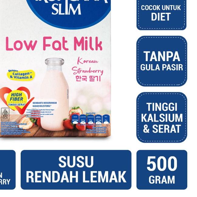 

♣ Tropicana Slim Low Fat Milk Korean Strawberry 500 gram – Susu Diet dengan Kolagen ♩