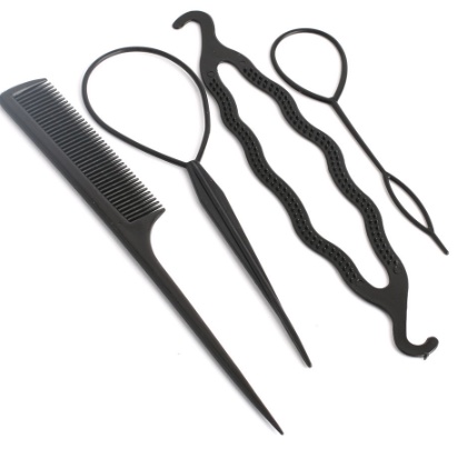 Set Alat Salon Hair Styling Sanggul Rambut 4 Pcs - Termurah