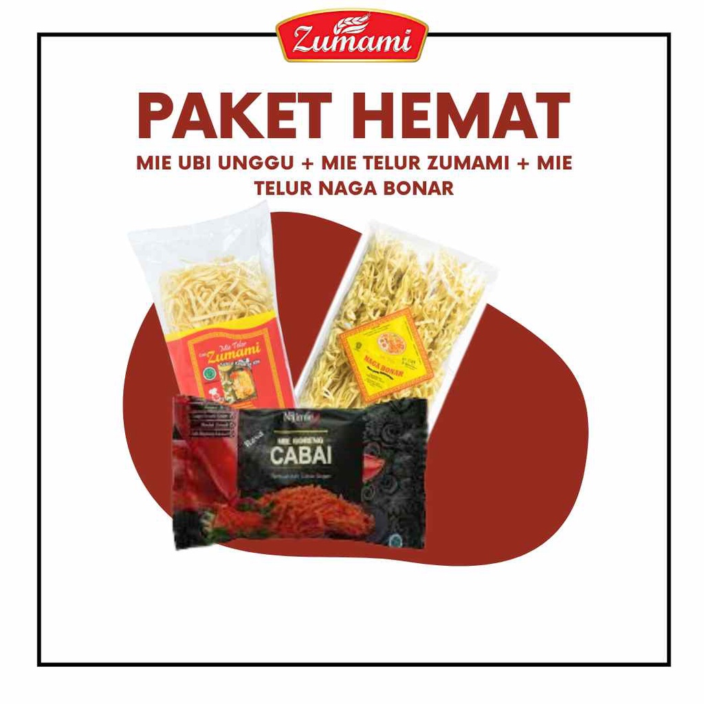 

PAKET HEMAT ZUMAMI / MIE GORENG NIJIMIE CABAI / MIE TELUR NAGA BONAR / MIE TELUR ZUMAMI / MIE / MIE GORENG / SAYUR / MIE TELUR / PAKET HEMAT