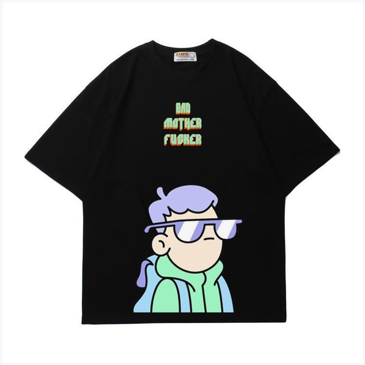 Mokokomo Kaos T-shirt BMF Kacamata Oversize Atasan Oversize Unisex