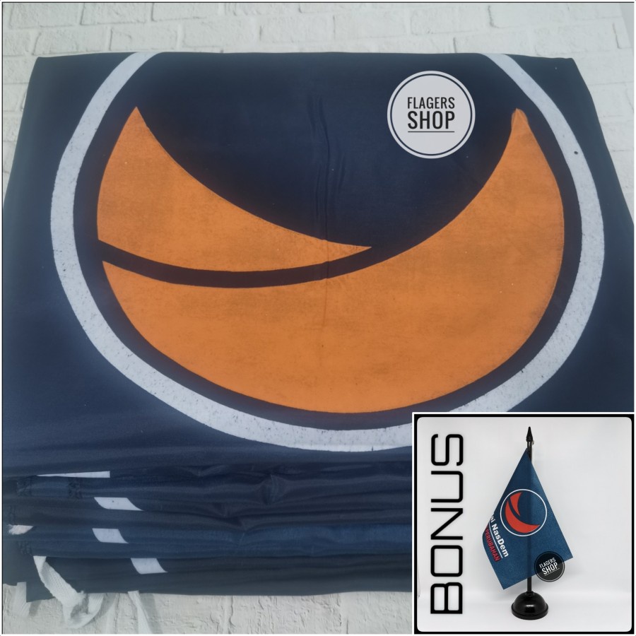 

[ISI 100 PCS] Bendera Partai Nasdem 80x120 cm