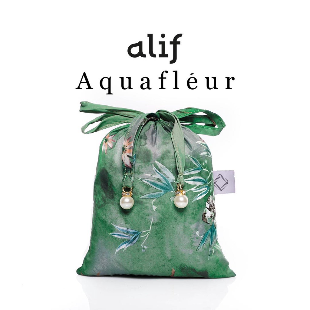 ALIF MUKENA MINI MOTIF PARASUT PREMIUM KOREA TRAVEL - LAUREL GREEN ( MKN-P02-007 )