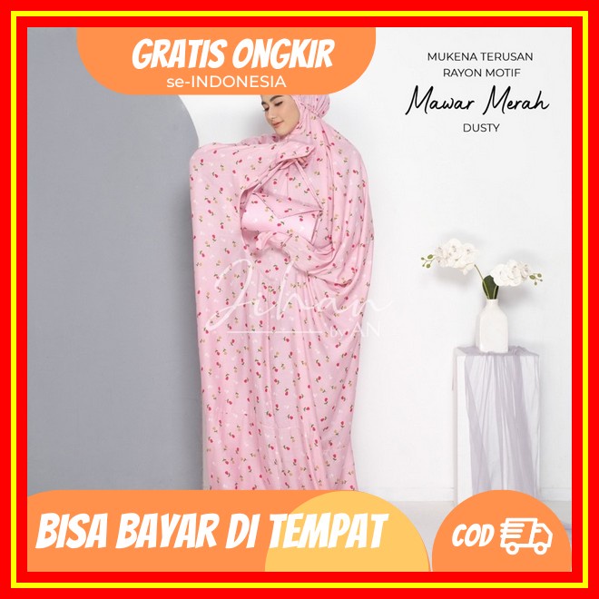 Bisa Cod Mukena Terusan Wanita Dewasa Ukuran Jumbo Motif Terbaru Kekinian Bahan Katun Rayon Premium 