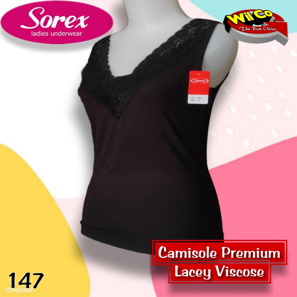 K147 - TANKTOP/KAMISOL ATASAN PAKAIAN DALAM WANITA SOREX FREE SIZE TALI LEBAR