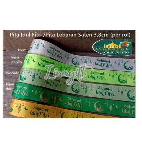 

Rol 20 Yard - Pita Satin Gliter Grossgrain Organdy Lebaran Idul Fitri 073