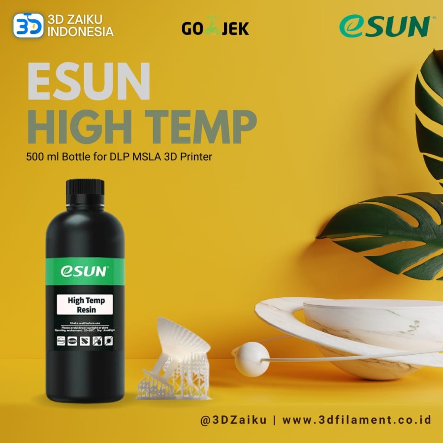 eSUN HIGH TEMP RESIN 500 ML Bottle for DLP MSLA 3D Printer