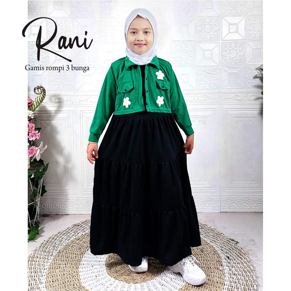 CKids Gamis Rompi 3 Bunga Rani