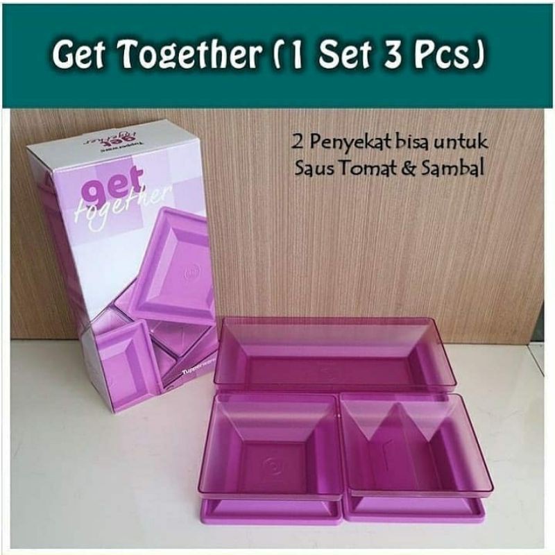 DISKON SALE TUPPERWARE GET TOGETHER MANGKOK SAJI PIRING SAJI PURPLE UNGU YANG MEWAH BOWL MANGKUK MAN
