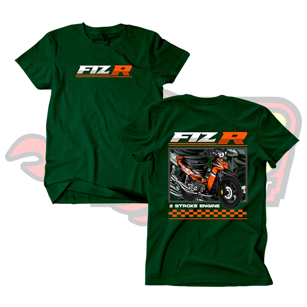 Baju Kaos Fiz R 2 tak 2 stroke Katun Combed