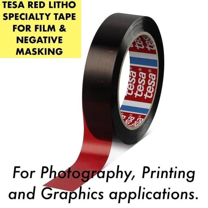 

Tesa Red Litho Film & Negative Masking Tape 4156 (25mm x 66M) Isolasi HOT PROMO