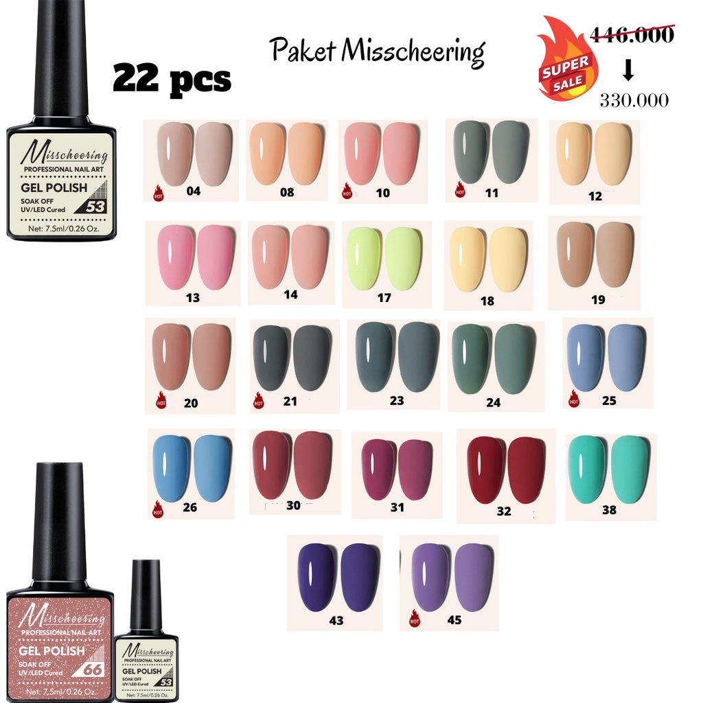 paket A misscheering 22pcs