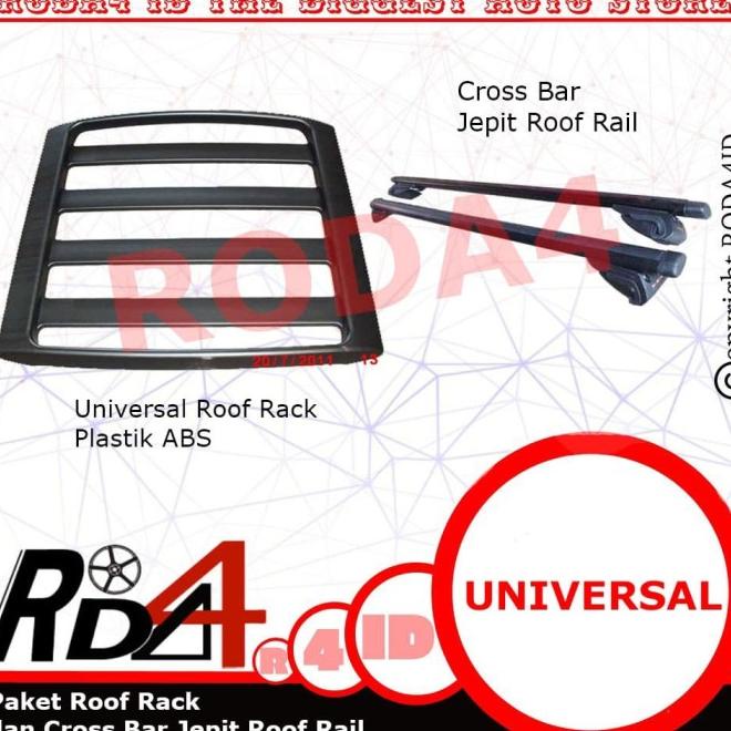 Paket Roof Rack Rak Bagasi Dan Cross Bar Jepit Roof Rail Sx4 / X-Over