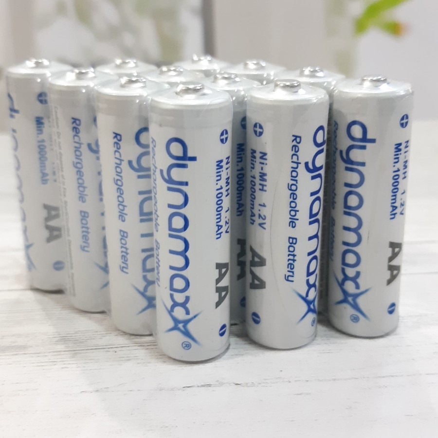 Baterai Cas AA Dynamax Charge Charger Battery Rechargeable Batrai