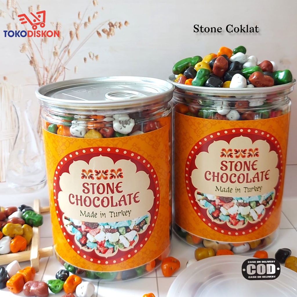 

Can Stone Chocolate 500gr Hampers Coklat Kerikil Coklat Arab Coklat Turki Kualitas Premium
